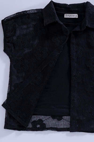 for you kids Комплект риза и панталон от 3 части Black Flower Brode