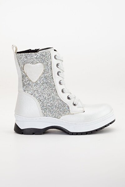 ESPEDA Simli Kız Çocuk Detaylı Kaymaz Taban Hafif Bot