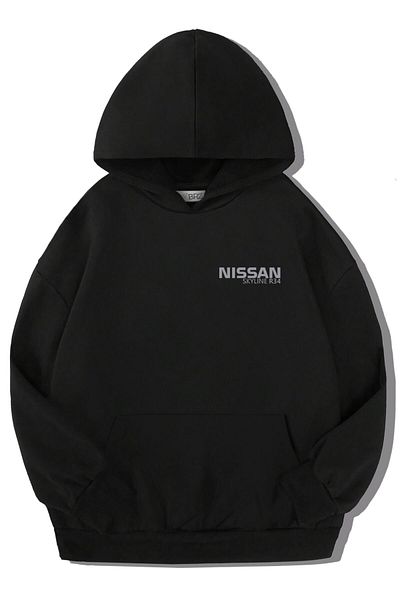 BRZ KIDS Детски унисекс суичър с качулка Nissan Skyly - Bullet Design