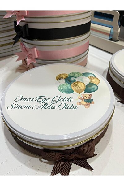 TuNa Chocolate Isme Özel 50 Adet Hoş Geldin Bebek Çikolatası