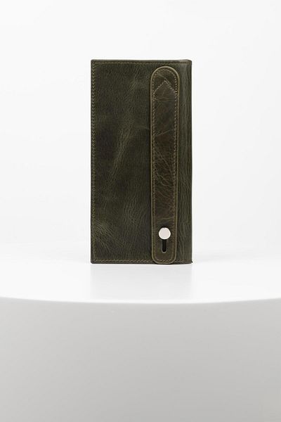 BAYDERİ Junias Genuine Leather Magnet Wallet with Phone Chamber