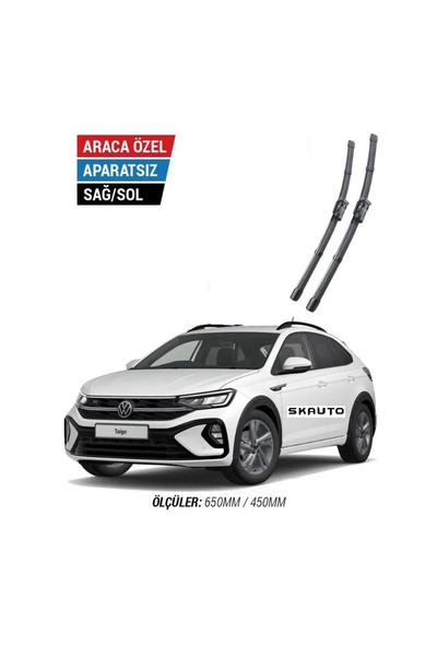 SKAUTO Volkswagen Taigo Ön Cam Muz Silecek Takımı (2022-2025)
