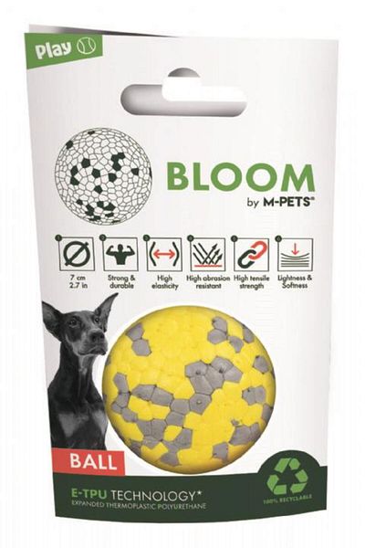 M-PETS Bloom Ball - Anti-Smashing Game Ball, Orange/Grey