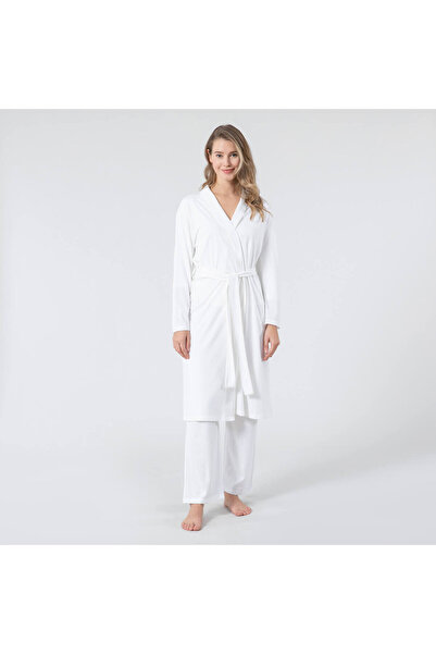Chakra Cosette Sabahlık Beyaz