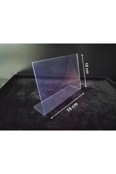 Şeffaf Etiket 10 Pieces Pvc Label Holder Menu Holder Brochure Holder 10X15 cm Carpet Furniture Product Label A6 Desktop Foil Holder