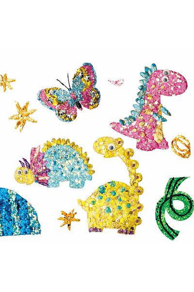 Sunman Paulinda Magic Glitter Cute Dino Slime Design Set