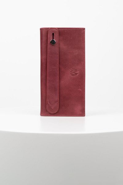 BAYDERİ Junias Genuine Leather Magnet Wallet with Phone Chamber
