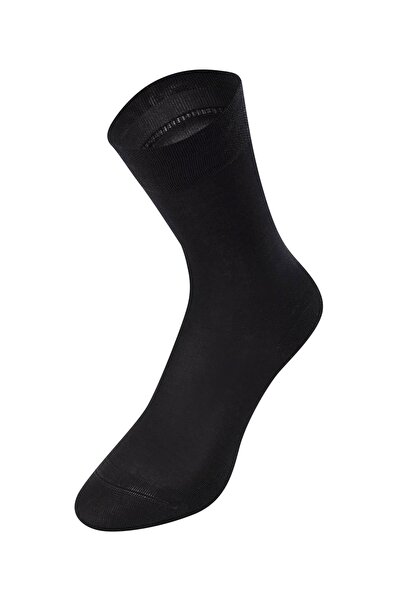 Weweus Μαύρες εξαιρετικά λεπτές βαμβακερές ανδρικές κάλτσες 305