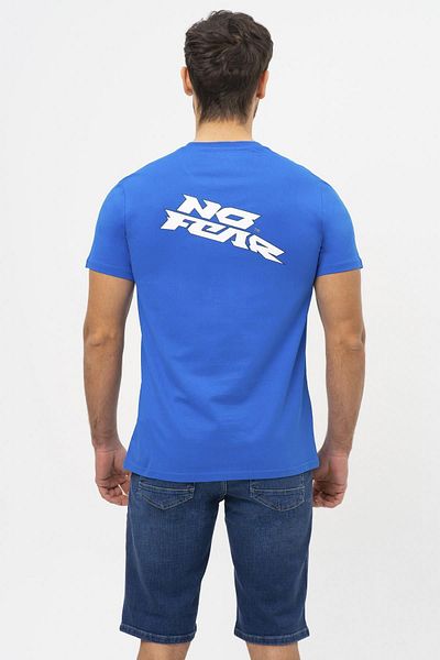 No Fear Ανδρικό μπλουζάκι Saks Crew Neck με κοντό μανίκι χτενισμένο βαμβακερό.m50042