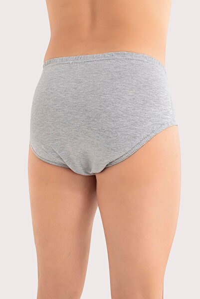 Arma Yıldız Gray 6 Pack Men's Briefs 100% Cotton Combed Cotton