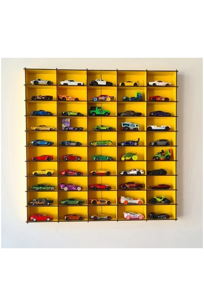 MrTemur Pleksi Kapaklı Hotwheels Duvar Rafı, Matchbox Duvar Rafı, Akrilik Kap...
