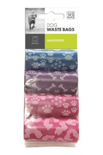 M-PETS DIŞKI TOPLAMA POŞETİ RENKLİ 4X20PCS