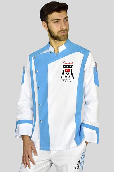 Üniformanya White Name Gift Cook Jacket, Cook Jerseys, Chef Jackets, Chef Dress