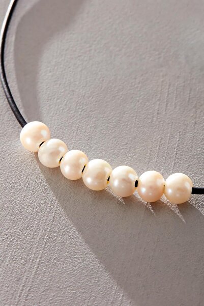 New Obsessions Rustic Pearl Row Chocker Choker Necklace