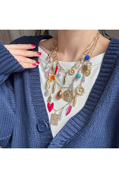 Alice İsstanbul Marka 3lü Charm Kolye