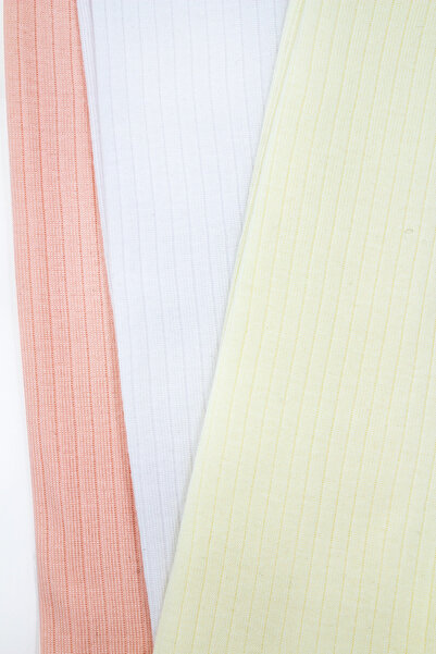 Öts Girl's 3-Piece Rib Ribbed Long Tights (100% Cotton)