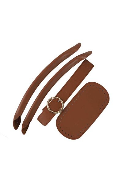 Ritzz طقم حقيبة بمقبض أنبوبي مع مشبك دائري - أسمر