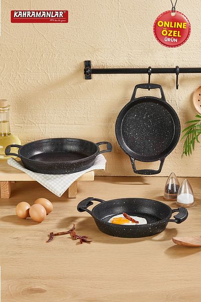 Kahramanlar Elegant 3-Piece Cast Boiler Set
