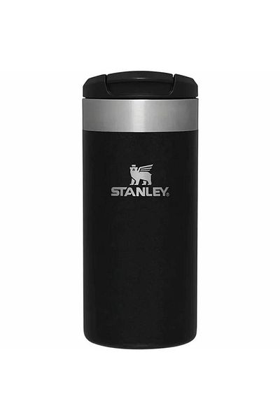 Stanley 10-10788-067 كوب ترمس فولاذي أسود سعة 0.35 لتر من Aerolight Transit