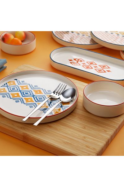 Schafer Sunny 4-Person Breakfast Set - 10 Pieces Orange