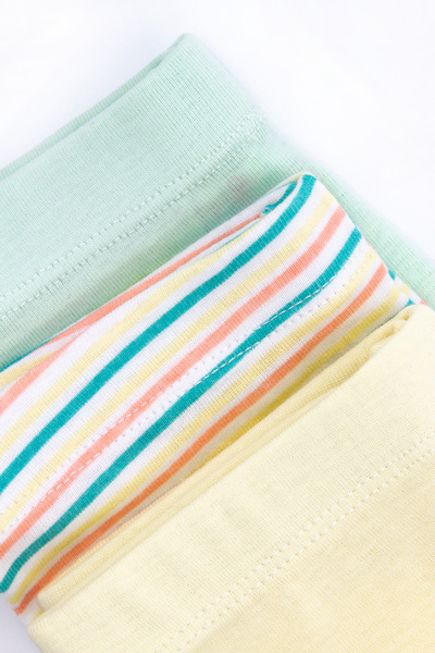 Öts Girl's 3-Piece Ribbed Long Tights (100% Cotton)