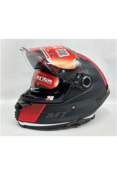 MT Thunder 4 Sv Treads B5 Şeffaf Vizör Kask Mat Renk - Iç Güneş Vizörlü