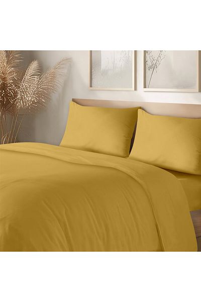 Evim 100% Cotton Akfil Duvet Cover Set Single 160X220 cm Mustard