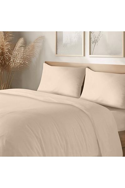 Evim 100% Cotton Akfil Duvet Cover Set Double 200X220 cm Powder