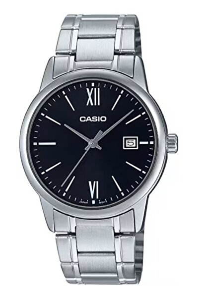 Casio Silver Color Men's Wristwatch with Black Cord