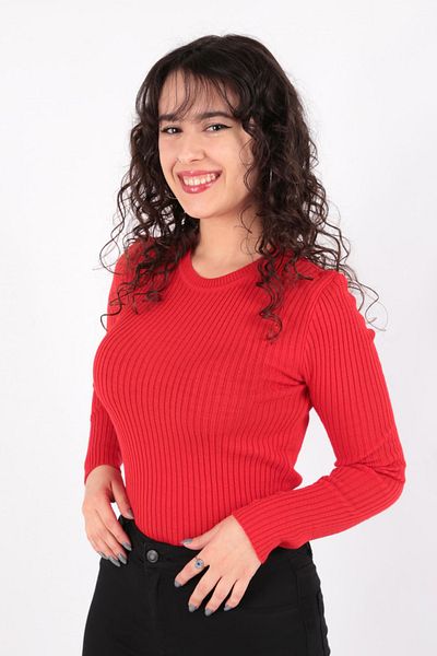 Fashion Friends 23K0290K1 Women's Crew Neck Sweater