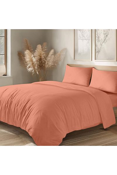 Evim 100% Cotton Akfil Duvet Cover Set - Orange 200X220 cm