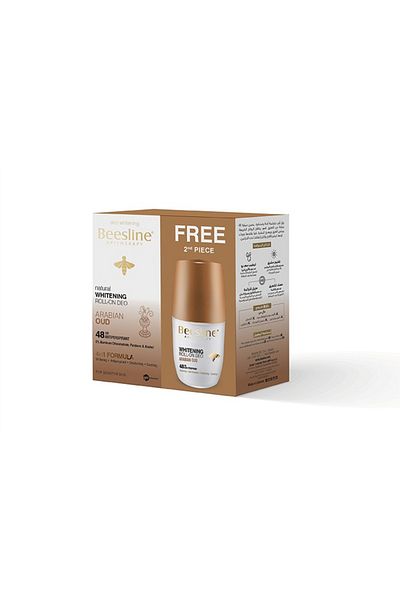 Beesline Beesline Skin Lightening Roll-On Deodorant 2*50ml Arabic Oud Free