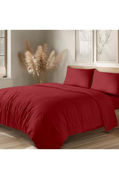 Evim 100% Cotton 200X220 cm Red Akfil Duvet Cover Tarma Double