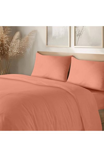 Evim 100% Cotton Akfil Duvet Cover Set - Orange 200X220 cm