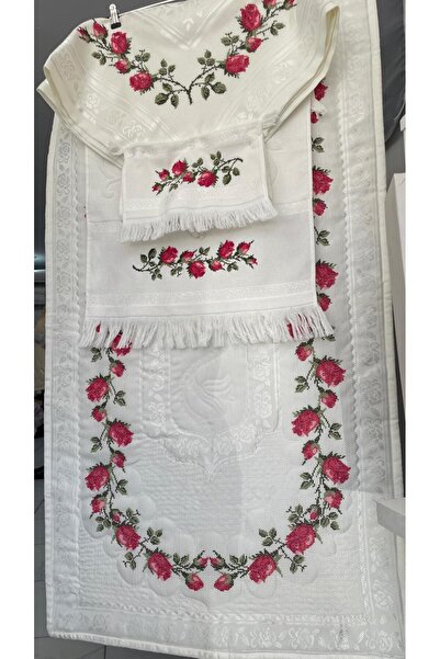 AHSEN TASARIM Kanaviçeli seccade takımı