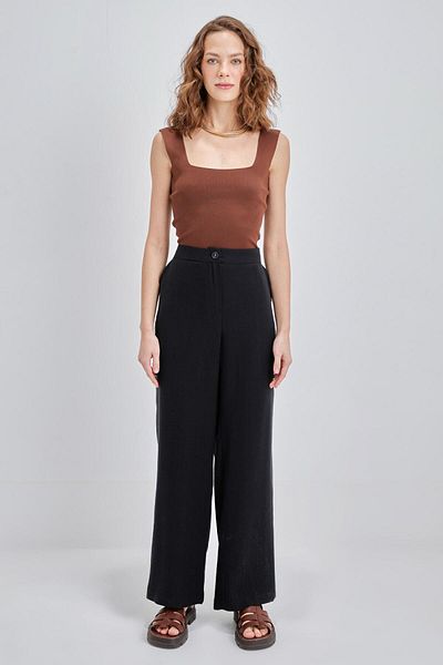 ALLDAY 24ds77098al0 Women's Pants with Pockets and Pipe Legs