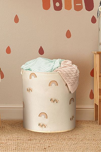Rope Home Baby Tiny Designed Mesh Storage Box - Toy Dirty Basket 37x40