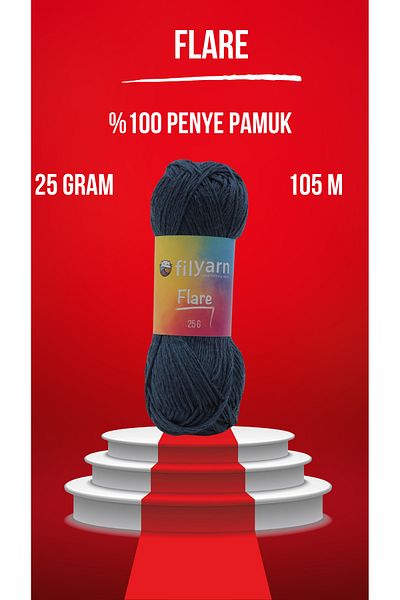 Filyarn Flare Knitting Yarn - Baby, Amigurumi και καλοκαιρινό νήμα ζακέτα, φθινοπωρινό νήμα