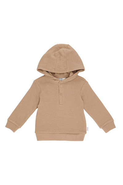 Panço Yenidoğan Baskı Detaylı Kahverengi Sweatshirt