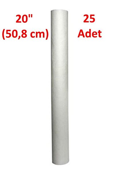 5 Mikron 25 Adet 20 inch Su Filtresi Sediment Filtre Tortu Filtre Su Arıtma