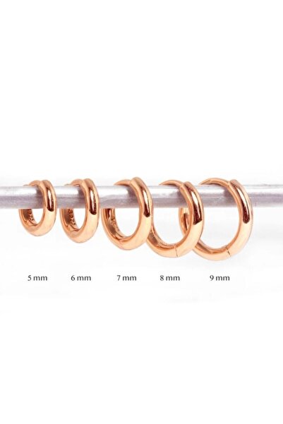 Bylin 925 Ayar Gümüş Mini Halka Küpe/piercing - 1 Çift