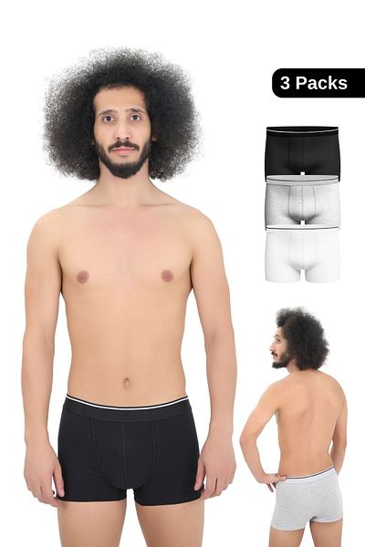 CENKO Ανδρικά 3 τεμάχια Lycra Slim Fit Thin Fabric Οικονομικά Boxers σε Ειδική Συσκευασία Κατάλληλη για Καθημερινή Χρήση