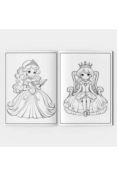 STAAU Çocuk My First Coloring Book - Princesses (Big Illustrated Coloring Book)