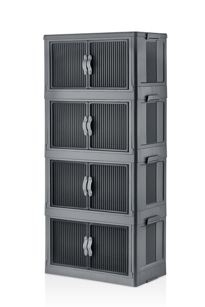 emay home Fold & Go 4 Katlı Çok Amaçlı Portatif Dolap