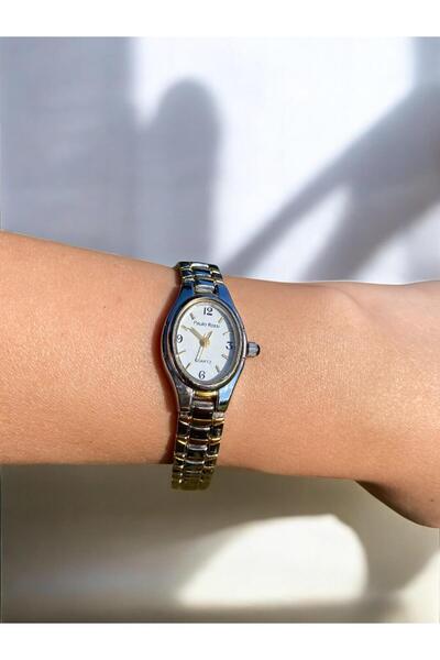 Vola Collection Kadın İnce Kordonlu Vintage Metal Kasa Silver Kol Saati 4