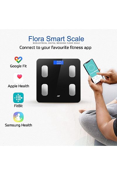 Ant Esports Flora Smart Scale | 0.1kg Accuracy, Body Composition, Bluetooth, 180kg Capacity
