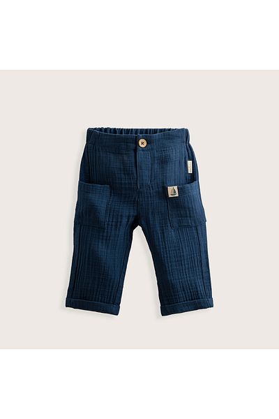 Chakra Navy Blue Marine Cargo Pants