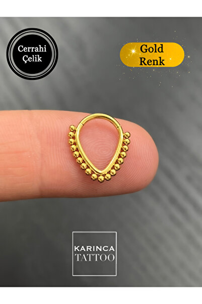 Karınca Piercing Halka Yüksek Kalite Cerrahi Çelik Piercing Helix Kulak Nipple Göğüs Ucu Tragus Septum Piercing Küpe