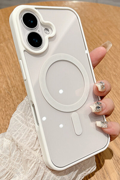 Vip Case Apple Iphone 16 Uyumlu Magsafe Wireless Şarj Özellikli Silikon Kamera Çıkıntılı Rema Kılıf