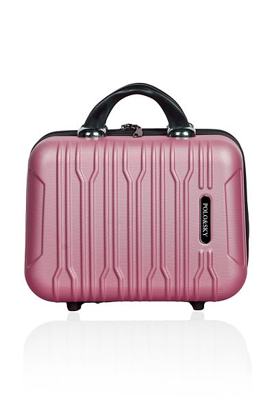 POLO&SKY Polo Sky Mars Model Abs Dusty Rose Makeup Bag Hand Suitcase